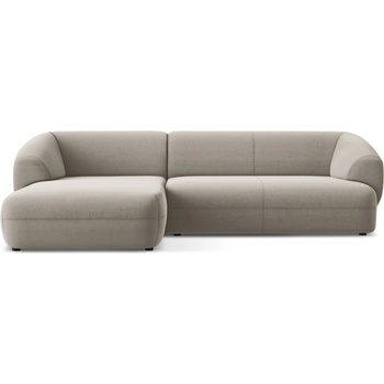 makamii Бежов кадифен ъглов диван (ляв ъгъл) Moana - Makamii (MOANA_LC_M_1_P1_C3)