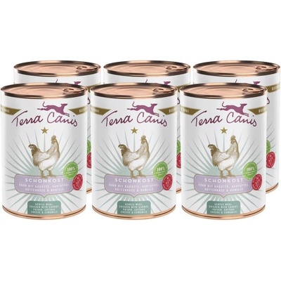 Terra Canis Gentle Meal Пиле с моркови, картофи, извара и лайка 6 x 400 г