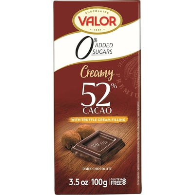 VALOR 52% s truffle náplní bez přídavku cukru 100 g