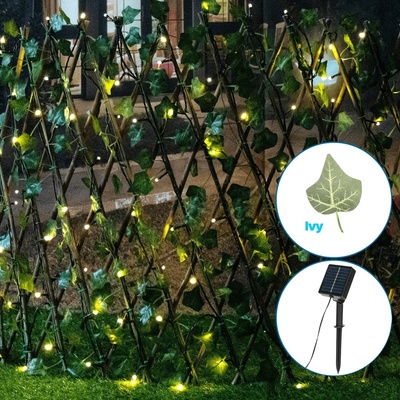 Aigostar - LED соларен гирлянд 102xLED/2x0, 7m IP65 топла бяла ivy (AI1628)