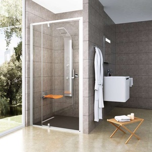 RAVAK Pivot - Душ кабина PDOP2-110, 106-111 см, бяла/хром/прозрачно стъкло 03GD0100Z1 (03GD0100Z1)