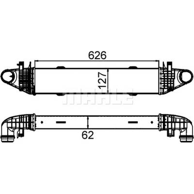Chladič plniaceho vzduchu MAHLE ORIGINAL CI 428 000S (CI428000S)