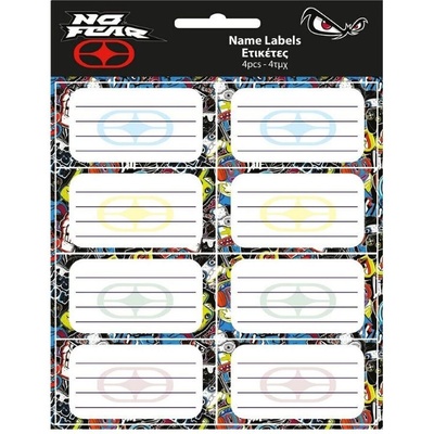 No Fear Ученически етикети No Fear - Boy, 32 броя (778-50146)