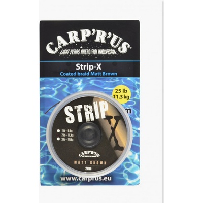 Carp'R'Us šňůra Strip-X Matt Brown 20m 45lb