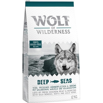 Wolf of Wilderness Adult Deep Seas so sleďom 2 x 12 kg