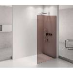 POLYSAN Architex - Душ стена Walk-In, 66x210 см, хром/кафяво стъкло AXC70MR (AXC70MR)