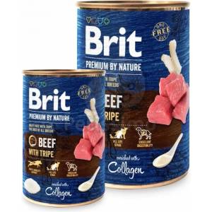 Brit Premium by Nature Adult - Говеждо и шкембе 800 г