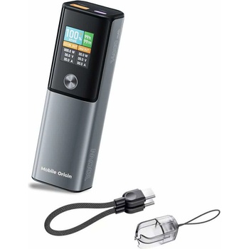 Mobile Origin Външна батерия с USB-C и USB-A изходи и технология за бързо зареждане - Mobile Origin PB12 Display Power Bank 100W PD 14000 mAh (MO-100WPD-PB12)