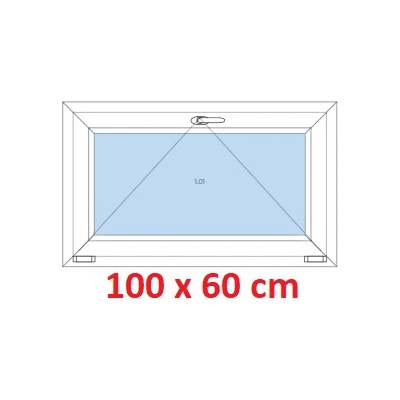 Soft Plastové okno 1000 x 600 mm sklopné Daglesie