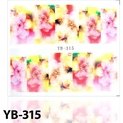 Vodolepky na nechty kvety YB-315
