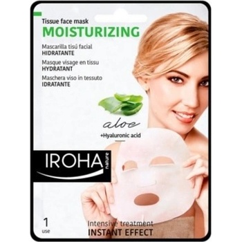 Iroha Moisturizing Tissue Face Mask hydratačná látková maska s aloe vera a kyselinou hyalurónovou 23 ml