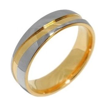 SILVEGO Snubný oceľový prsteň pre mužov Mariage RRC2050-M