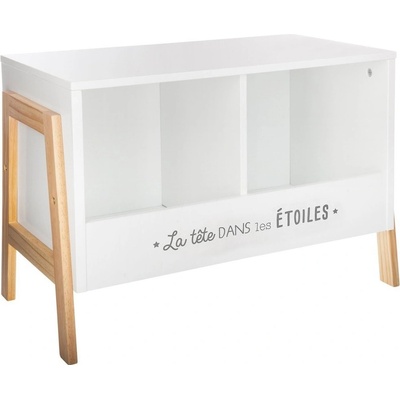 Atmosphera Créateur d'intérieur Skříňka na knihy pro děti, bílá barva, 40 cmx60 cmx30 cm