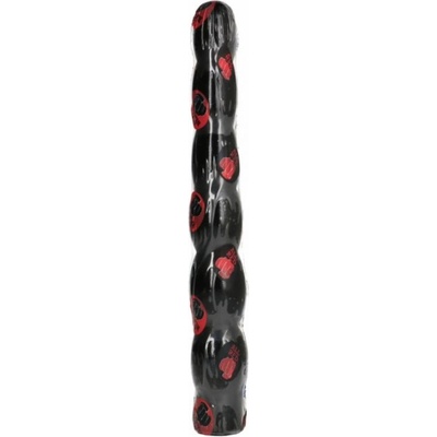 All Black AB16 černé vinylové dildo 32 x 3 - 4,1 cm