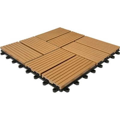 Max WPC terasové dlaždice ořech 30 x 30 x 2,2 cm 1 ks