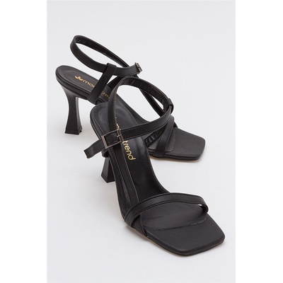 Moda Trend Дамски сандали с ток - Черни #382896 (382896_Черно)