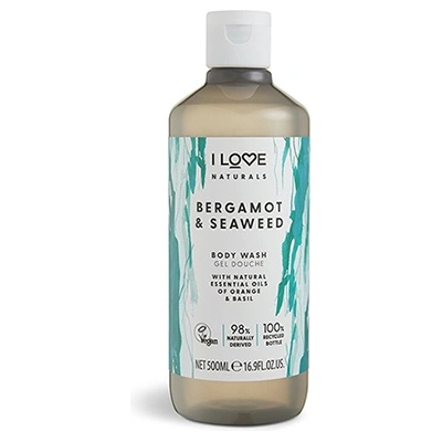 I Love Cosmetics Naturals Bergamot & Seaweed душ гел за жени 500 мл