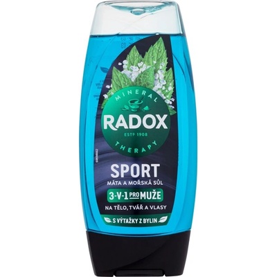 Radox Sport Mint And Sea Salt 3-in-1 Shower Gel от Radox за Мъже Душ гел 225мл