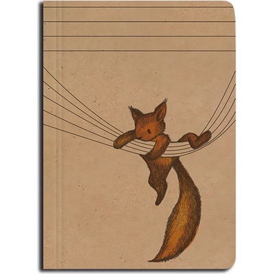 Baloušek Tisk Blok linkovaný A6 kraft veverka – Zboží Dáma