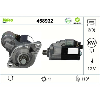 Štartér VALEO 458932