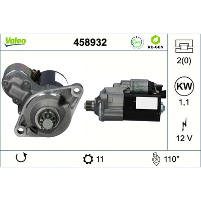 Štartér VALEO 458932