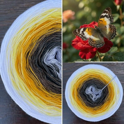 Příze Čarovné klbko (3n) 1000m Butterflies XXII