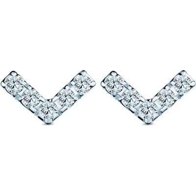 SAVICKI Náušnice Share Your Love biele zlato, diamanty SYL-K01-BR-005-DIA-B