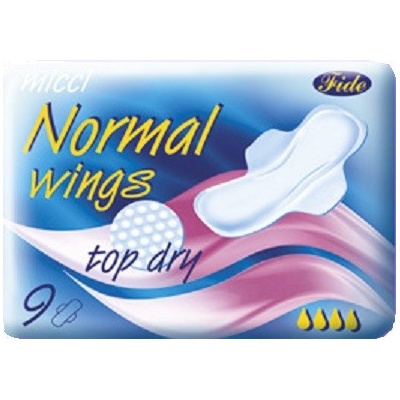 Micca Ultra Wings Top Dry dámske vložky s krídelkami 9 ks
