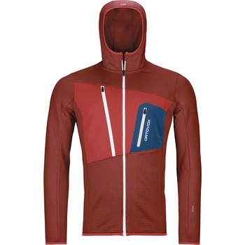 Ortovox Fleece Grid Hoody M červená
