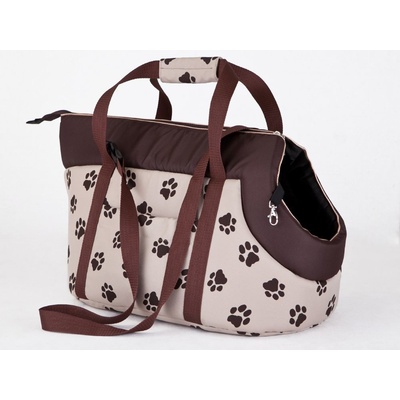 HobbyDog R1 Taška béžová packy 20 x 42 cm