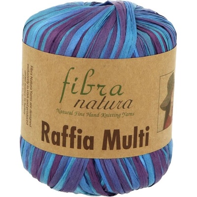 Fibra Natura Raffia Multi 117-08 modrá s fialovou