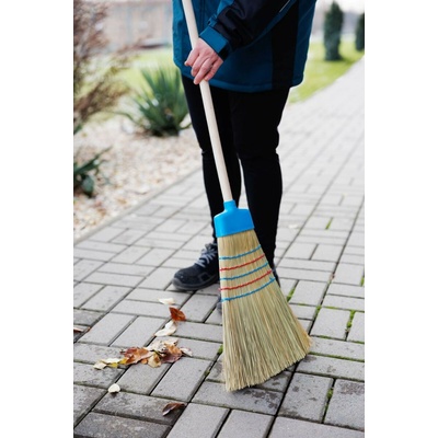 MagicHome metla ciroková veľká 5x šitá s plastovým krytom 89 cm