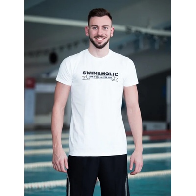 Tričko Swimaholic Life Is Cool In The Pool T-Shirt Men white