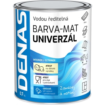 DENAS uni mat 0100 biely 5kg