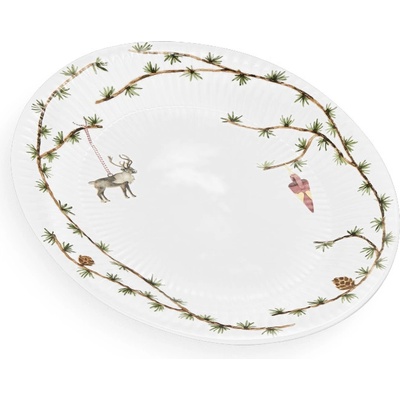 Kähler Vánoční talíř Hammershoi Christmas Oval 33 cm