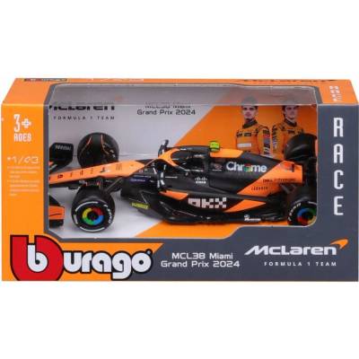 Bburago Osobní automobil kovový vícebarevný měřítko McLaren MCL38 1:43