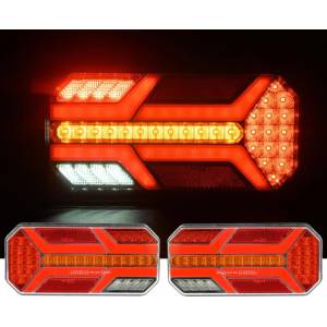  Комплект led Стопове, Динамичен Мигач, 7 Функции, 12/24v