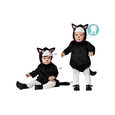 BigBuy Carnival Маскировъчен костюм за бебета Котка Размер 12-24 месеца