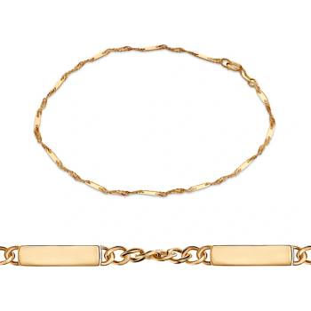 SAVICKI Гривна, верижка Singapur злато 585, 1.85 мм, 19 см