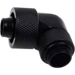 Alphacool Фитинг Alphacool Eiszapfen, Удължител, 90°, 16/10mm, G1/4, Черен мат (AC-1011165) - xtreme
