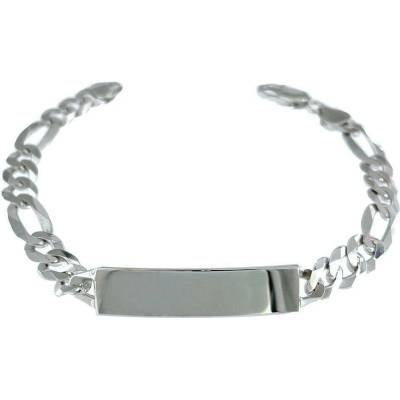 INFINITYSILVER Strieborný náramok figaro s doštičkou 1002220ID23