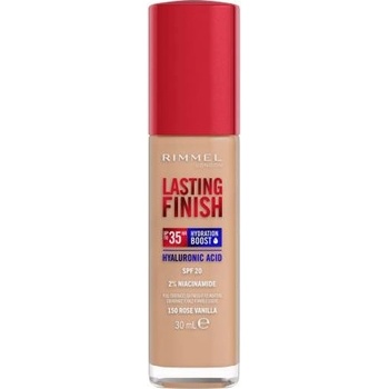 Rimmel London Lasting Finish 35H SPF20 Dlhotrvajúci hydratačný make-up 150 Rose Vanilla 30 ml