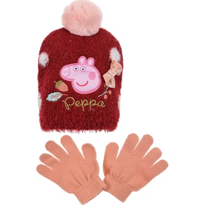SOUPRAVA KULICH A RUKAVICE PEPPA PIG vh tm. růžový
