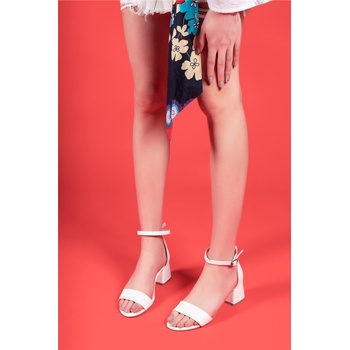 Riccon Дамски сандали с ток 0012375 - Бели #326371 (326371_Бяло)