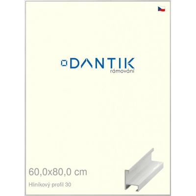 DANTIK rám na obraz 60 x 80 Dýha bílá