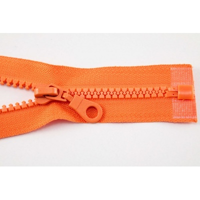 Deliteľný kostený zips - dĺžka (30 - 95 cm) - rôzne farby 65 cm Oranžová