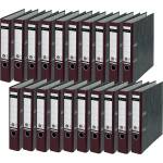 Leitz quality folders, pack of 20, the original, DIN A4 narrow file folder, 5 cm wide, cloud marble paper, recycled folder, Blue Angel, with 180° mechanics, highest stability, brown, 10505075 - 10505075-20 