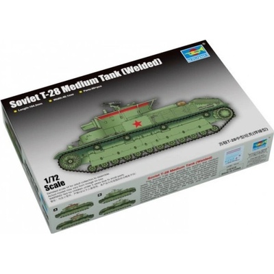 Trumpeter slepovací model Soviet T 28 Medium Tank Welded 1:72