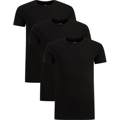 WE Fashion Тениска черно, размер 134-140