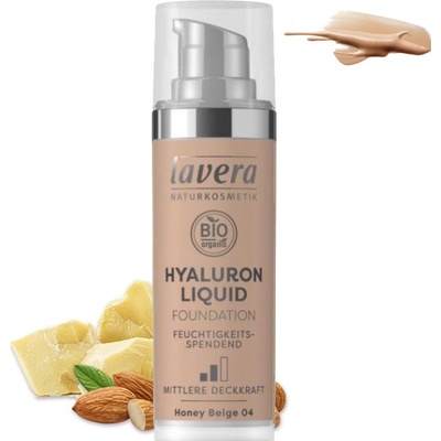 lavera Lehký tekutý make-up s kyselinou hyaluronovou 04 béžová 30 ml